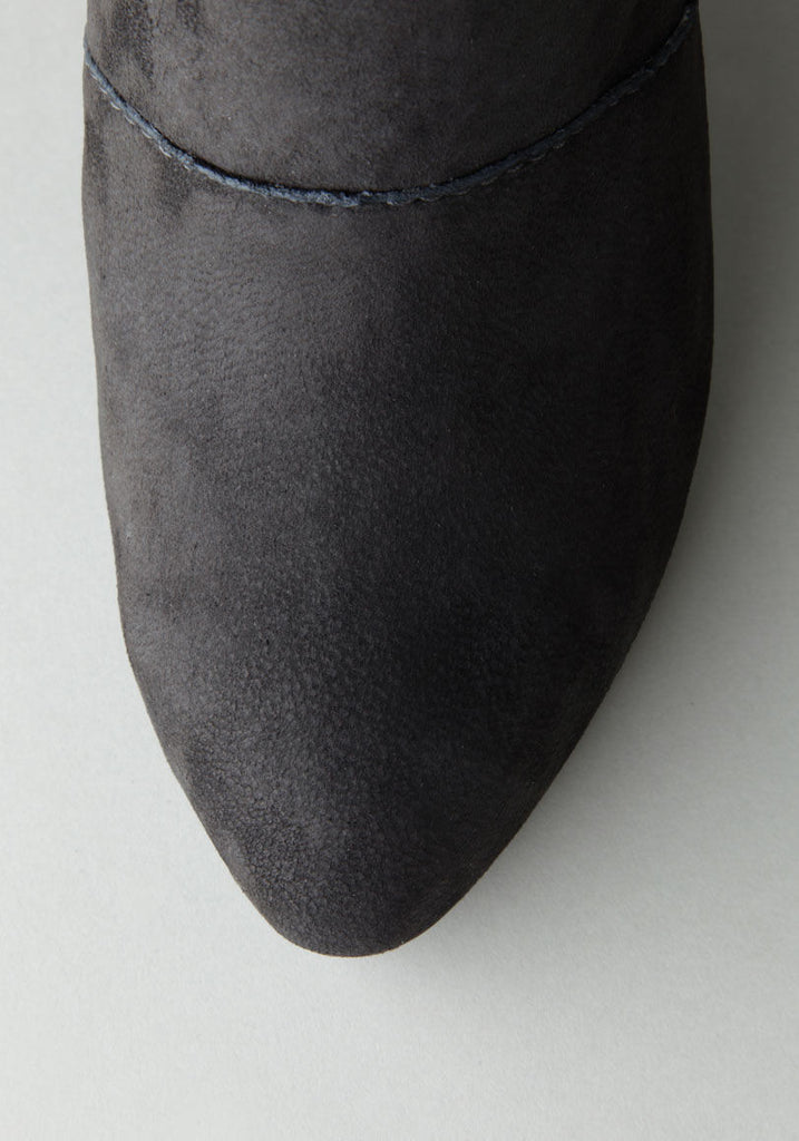 Wedge Boot with Lace Up Flap