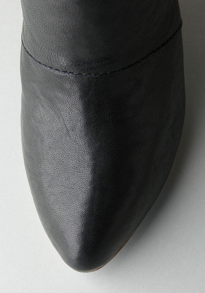 Wedge Boot with Lace Up Flap