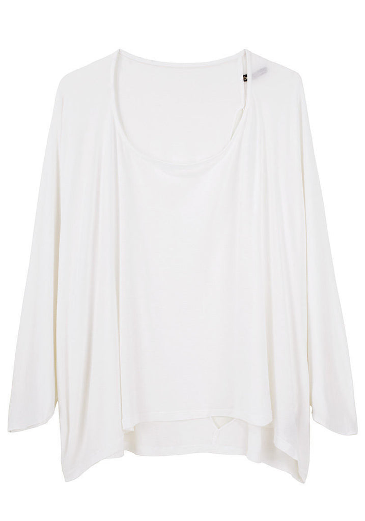 White Slit Tee