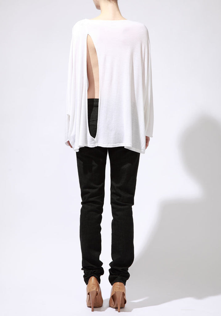 White Slit Tee