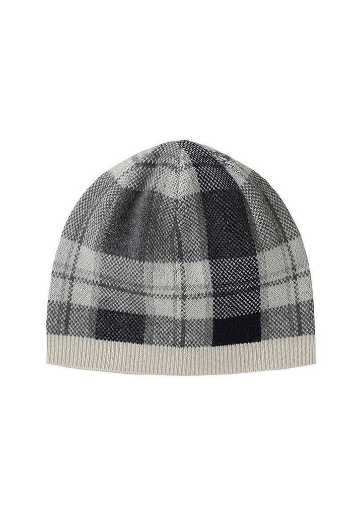 Cashmere Check Beanie