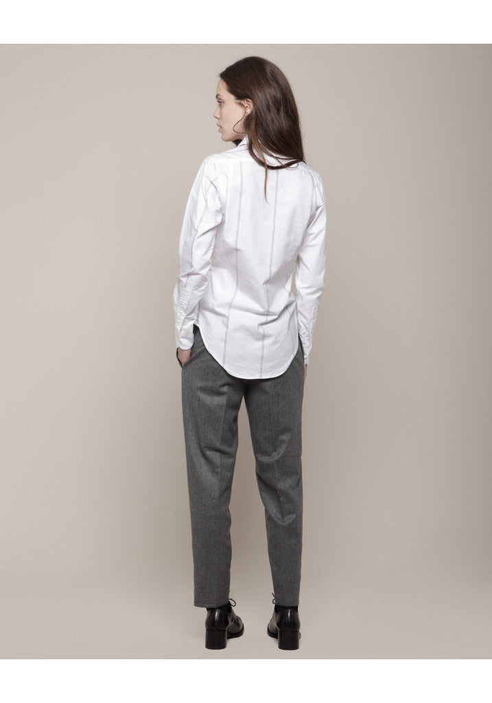 Round Collar Oxford Shirt