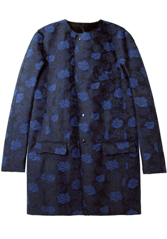 Floral Jacquard Coat
