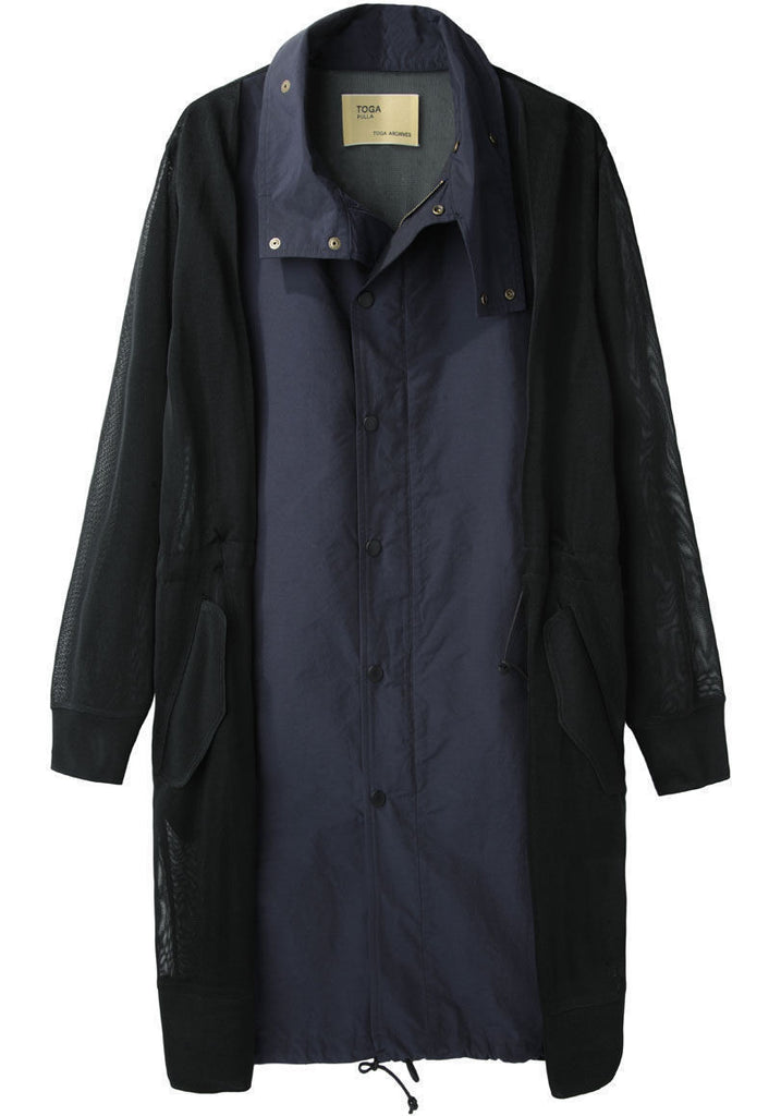 Chambray Taffeta Coat