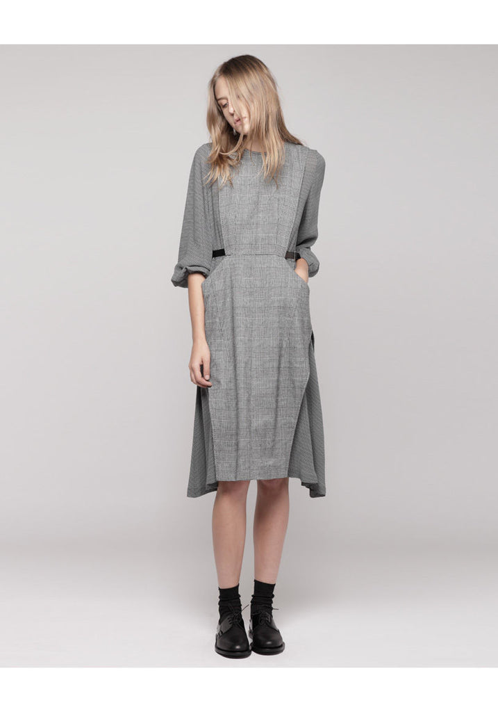 Check Wool Dress