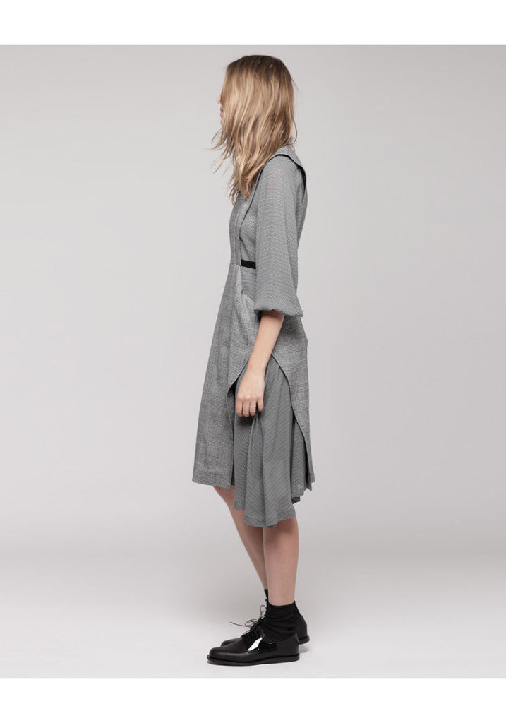 Check Wool Dress