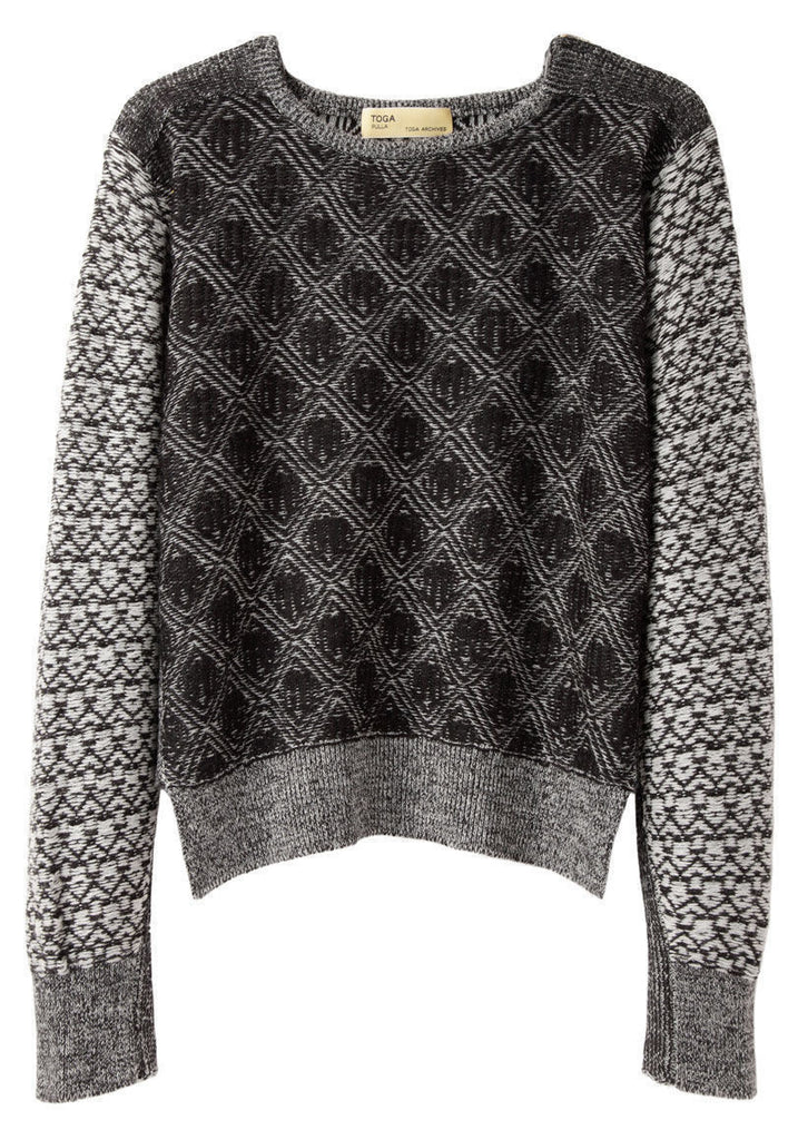 Cropped Jacquard Knit