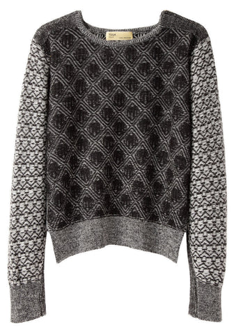 Cropped Jacquard Knit