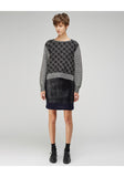 Cropped Jacquard Knit