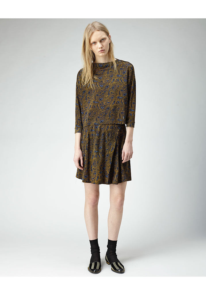 Cropped Paisley Pullover