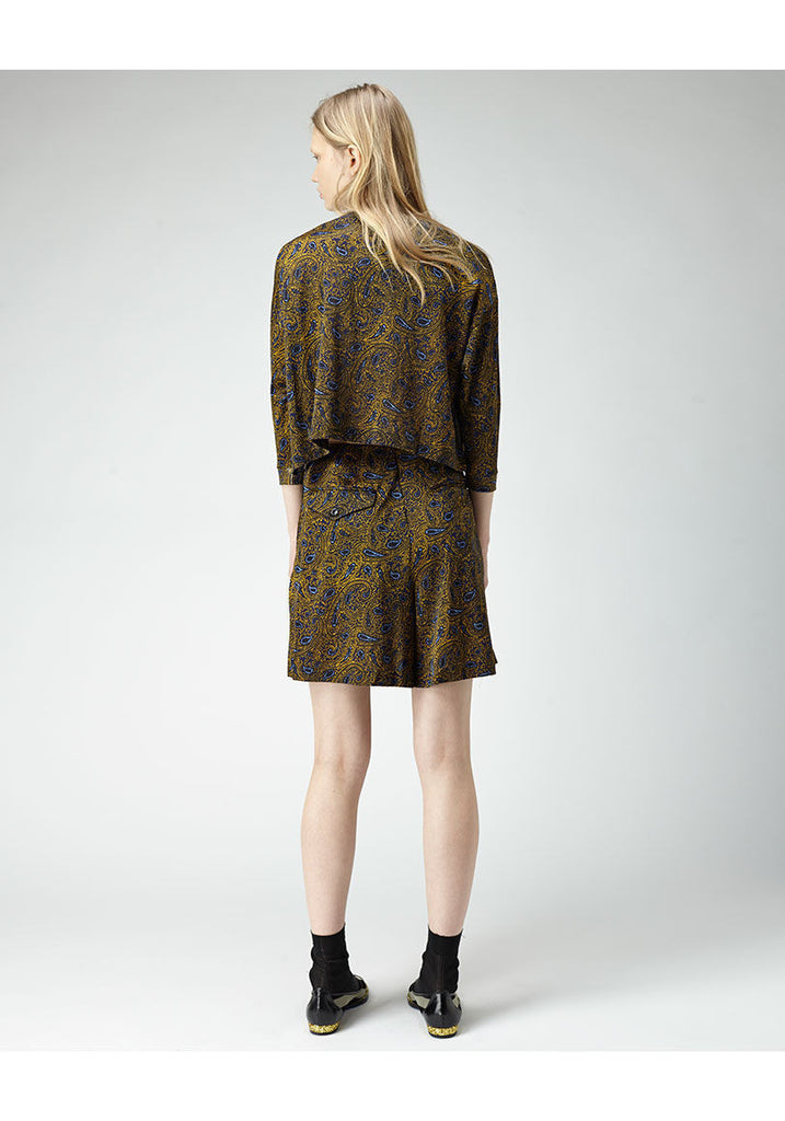 Cropped Paisley Pullover