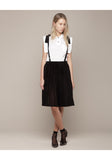 Jersey Pleat Skirt with Braces