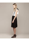 Jersey Pleat Skirt with Braces