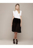 Jersey Pleat Skirt with Braces