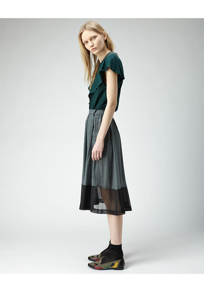 Paisley Georgette Skirt