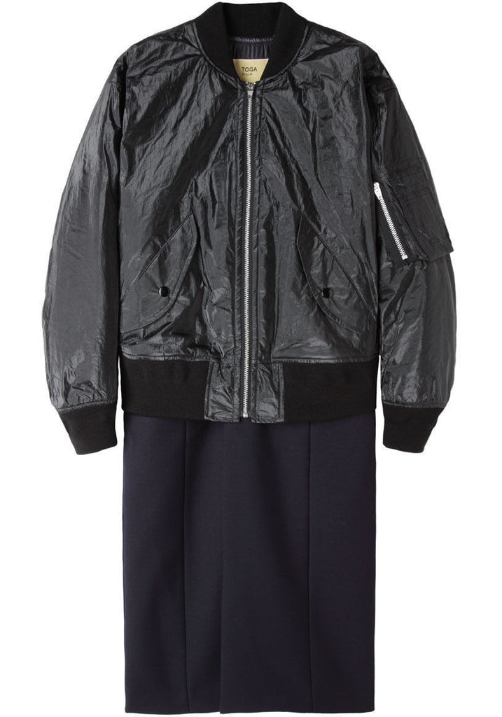 Taffeta Bomber Coat
