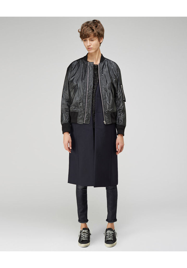 Taffeta Bomber Coat