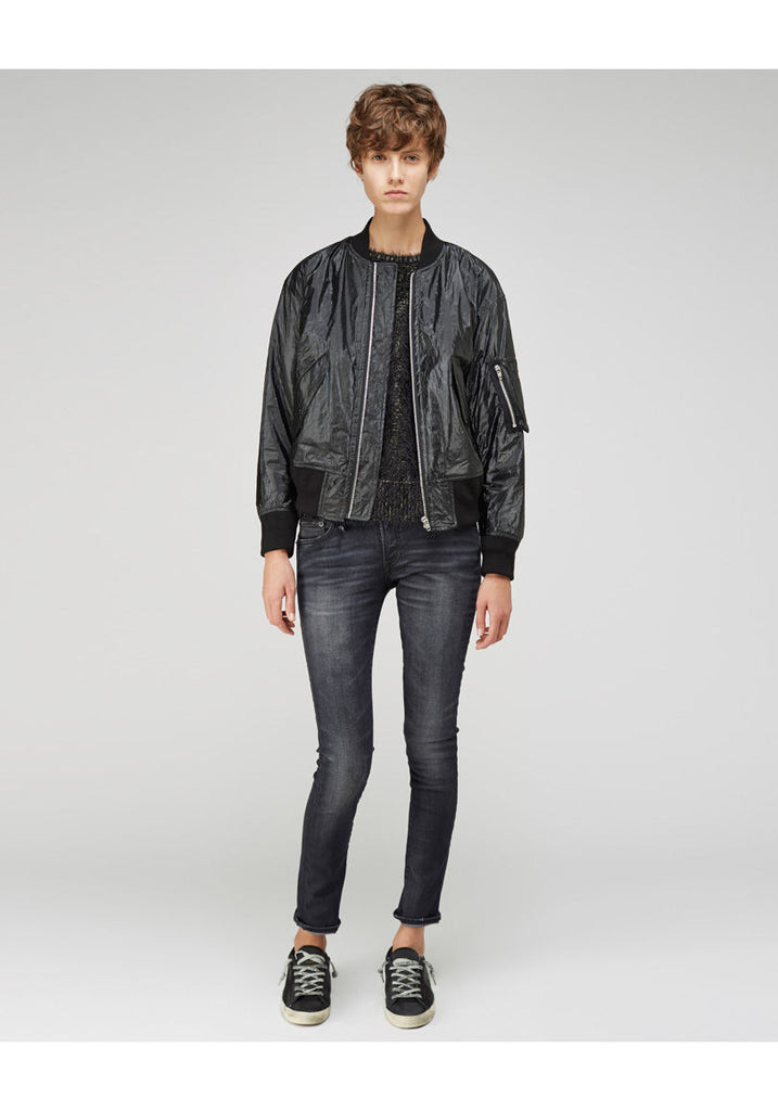 Taffeta Bomber Coat