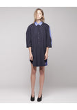 Contrast Back Shirtdress