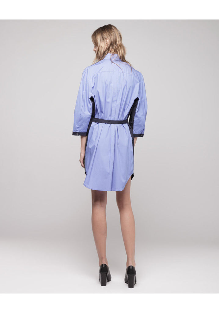 Contrast Back Shirtdress