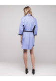 Contrast Back Shirtdress