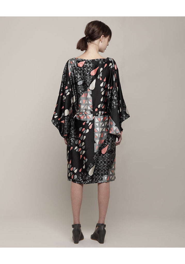 Ballet Printed Silk Dress