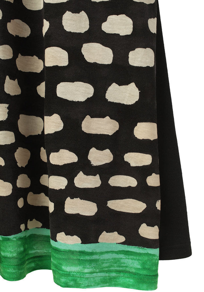 Cap Sleeve Cloud Cat Dress