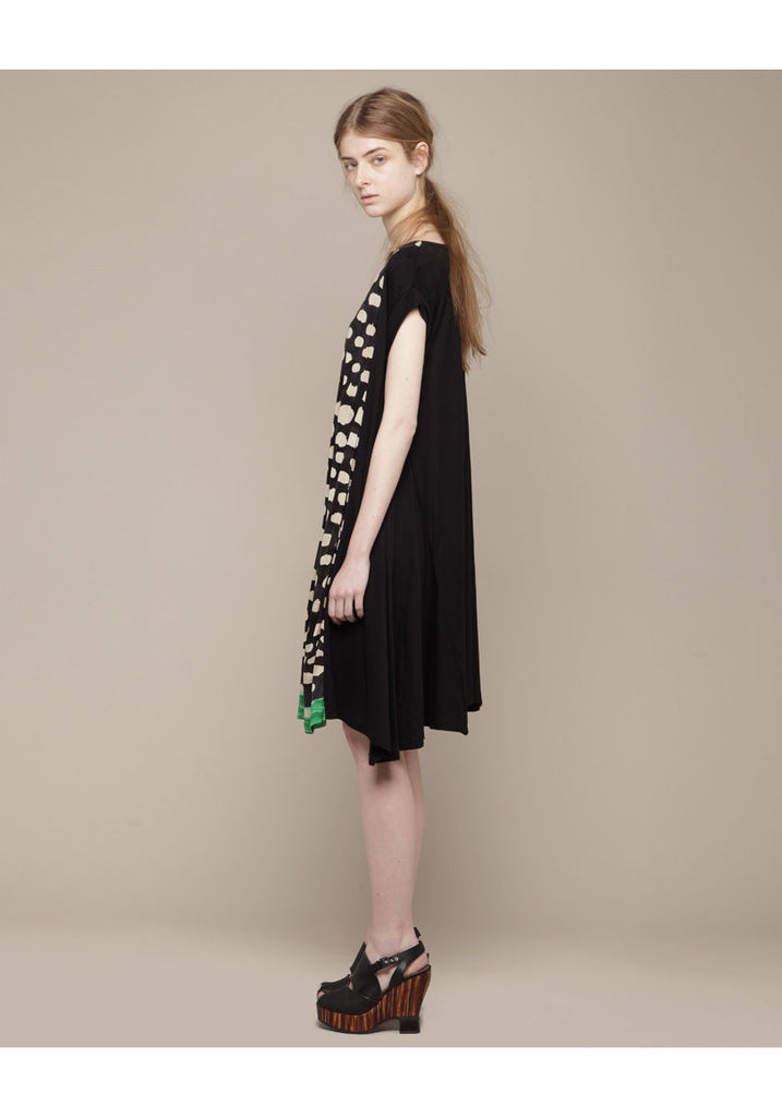 Cap Sleeve Cloud Cat Dress