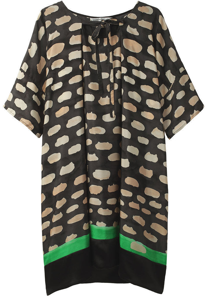 Cloud Cat Silk Dress