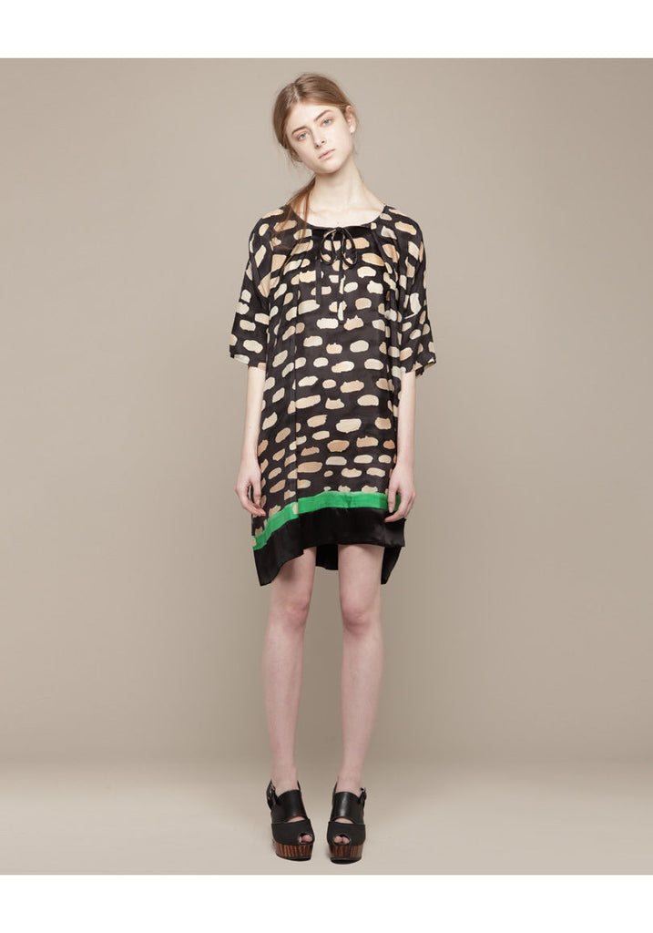 Cloud Cat Silk Dress