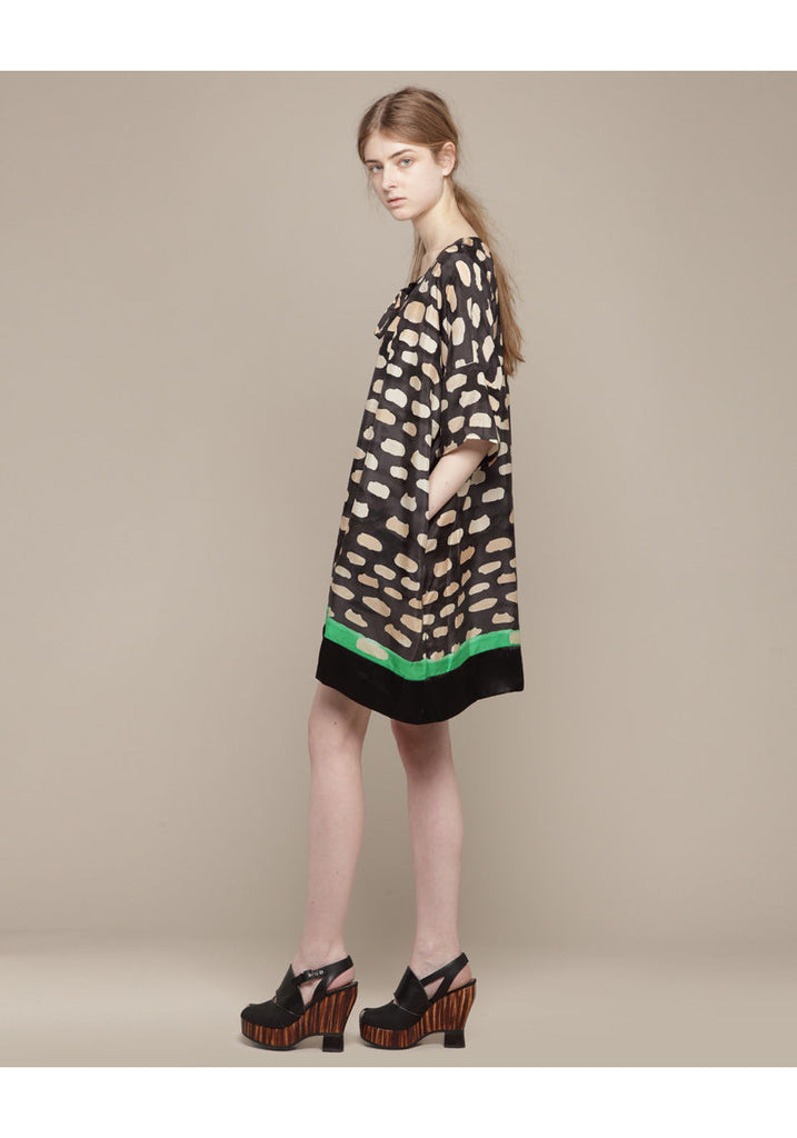 Cloud Cat Silk Dress