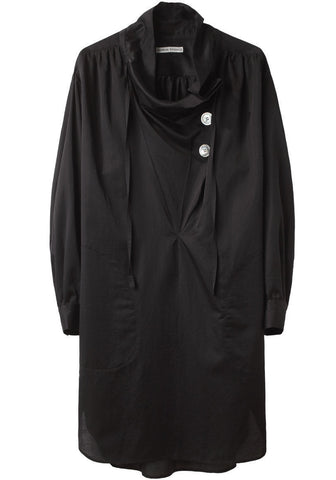 Cowl Neck Shirt Dress