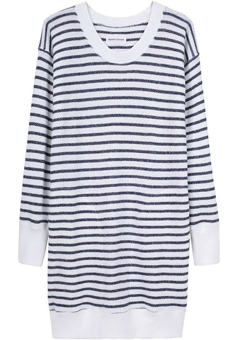 Crayon Stripe Sweatshirt Dress