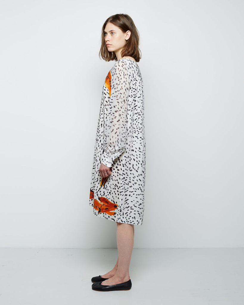 Dotted Fox Print Dress