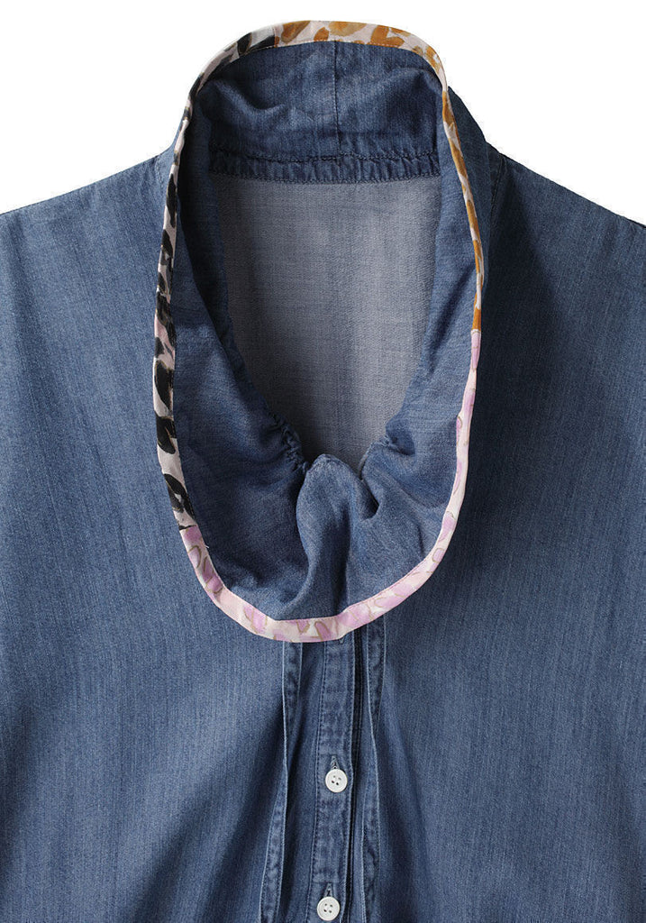 Drawstring Cowl Dress