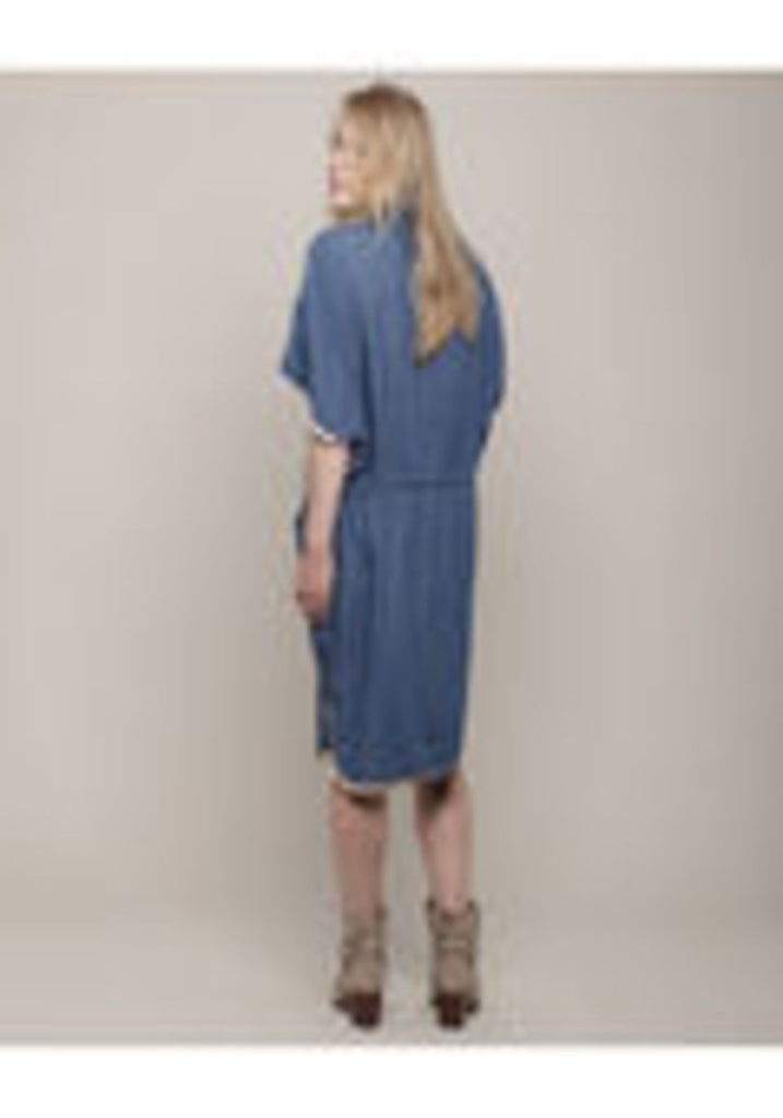 Drawstring Cowl Dress