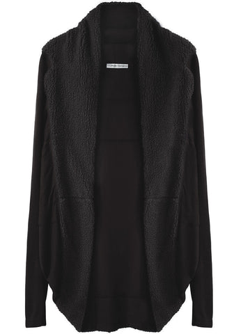Fleece Jersey Cardigan