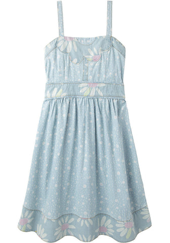 Floral Denim Dress