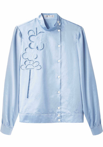 Flower Cut-Out Shirt