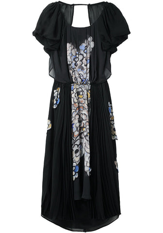 Fluffy Flower Chiffon Dress