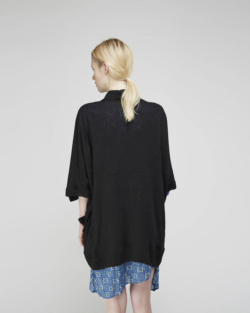 Linen Gauze Open Cardigan