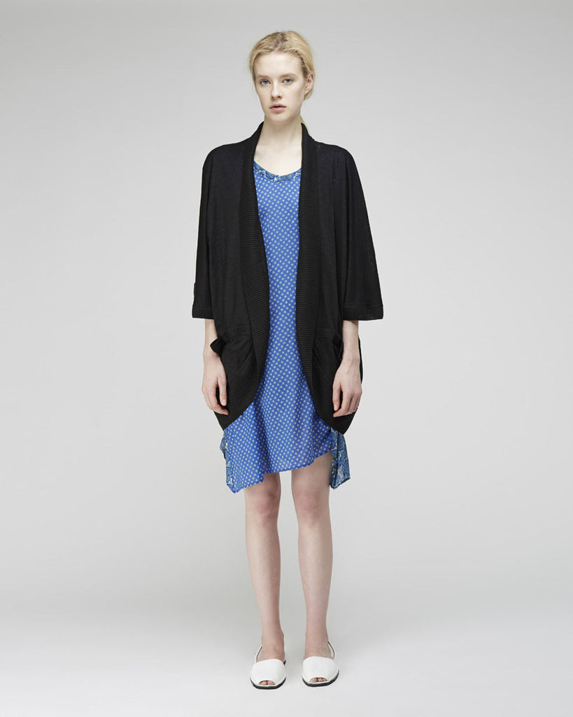 Linen Gauze Open Cardigan