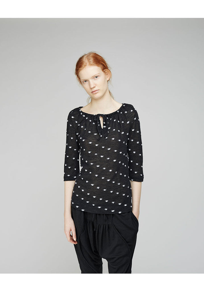 Octopus Dot Jacquard Top