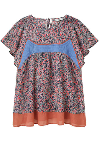 Petal Print Blouse