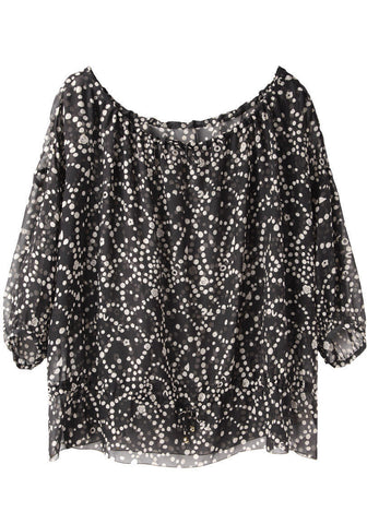 Printed Silk Top