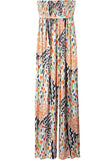 Printed Strapless Jumpsuit