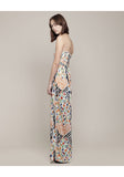 Printed Strapless Jumpsuit