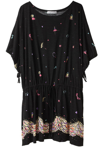 Printed Wool Jersey Dress