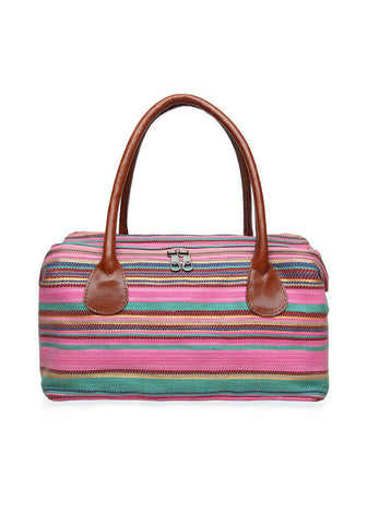 Raffia Multi Stripe Bag