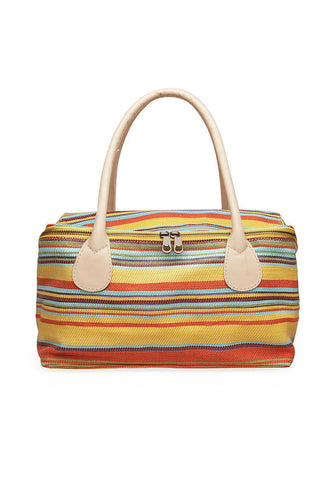 Raffia Multi Stripe Bag
